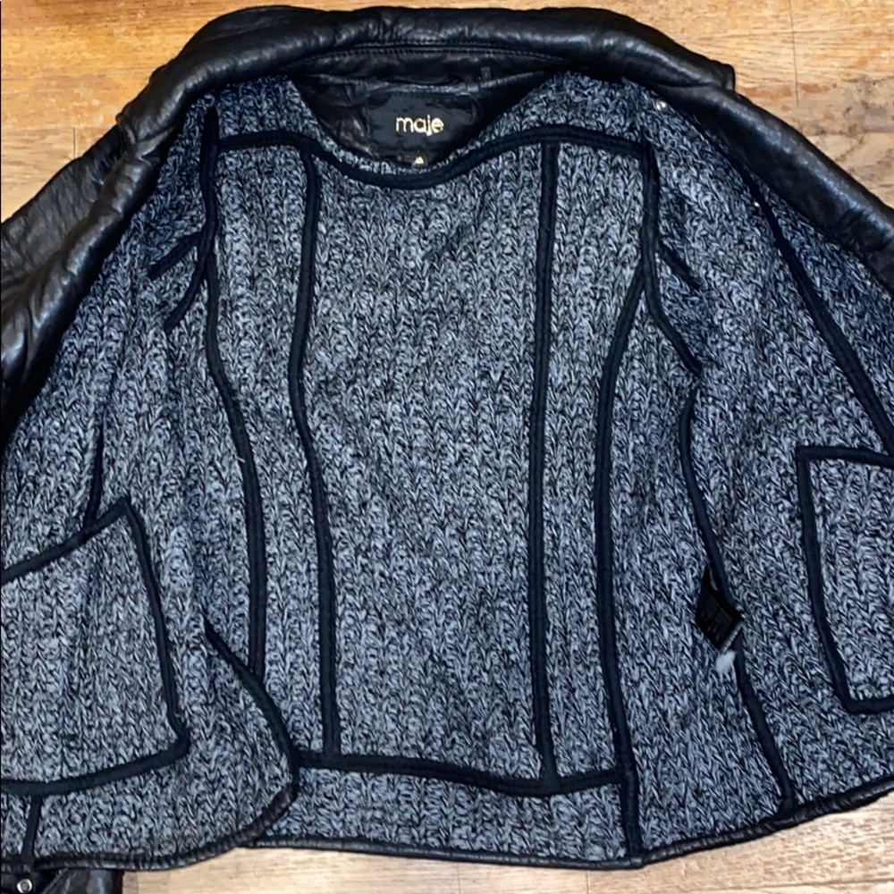 Maje Leather Jacket🖤 - Picture 6 of 12